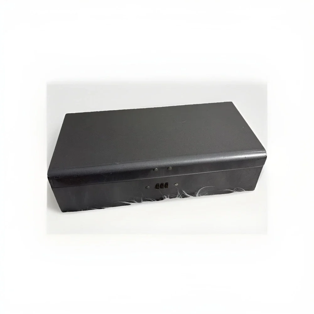 Vtg Bemis & Call Sesamee Policy Box Black Metal Document Safe Combo Lock‎